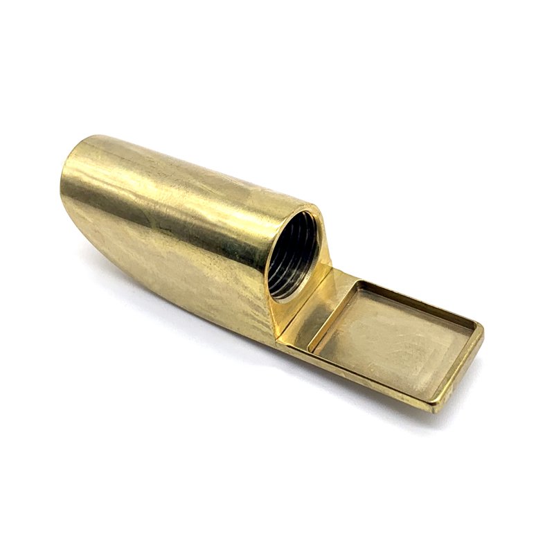 CNC Machined Brass Pen Cap - view 2